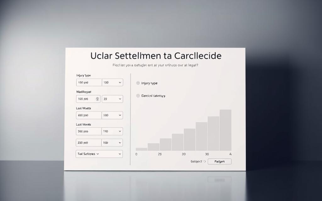 Legal Settlement Calculator Interface Legal Settlement Calculator Interface